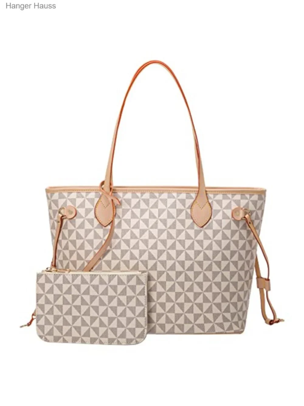 Leather Satchel Handbag with Wallet - Women's Designer Purse (Large)